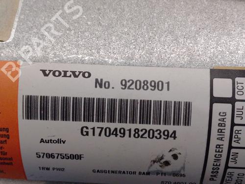 Passenger airbag VOLVO S80 I (184) 2.5 TDI | BP32390119C10