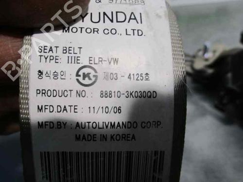Front left seatbelt HYUNDAI SONATA V (NF) 2.0 CRDi | BP8724437I26 