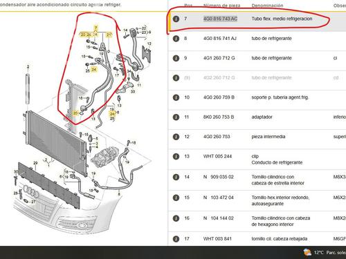 AC pipe AUDI A7 Sportback (4GA, 4GF) RS7 performance quattro | BP30298856M126 