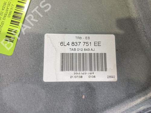 Front left window mechanism SEAT IBIZA III (6L1) 1.4 TDI | BP30358118C22
