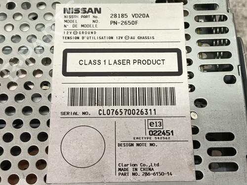 Radio NISSAN PATROL GR V Wagon (Y61) 3.0 DTi | BP22731010E6 
