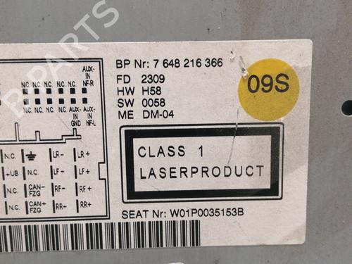 Radio SEAT LEON (1P1) 1.9 TDI | BP13368592E6 