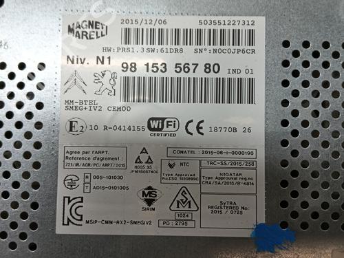 Radio CITROËN C4 II (NC_) 1.6 BlueHDi 100 | BP28586263E6 