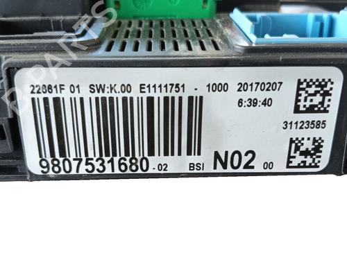 Fuse box PEUGEOT 208 I (CA_, CC_) 1.6 BlueHDi 100 | BP29917431E1