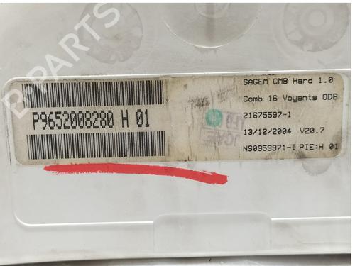 Instrument cluster CITROËN C3 I (FC_, FN_) 1.4 HDi | BP5370059C47 