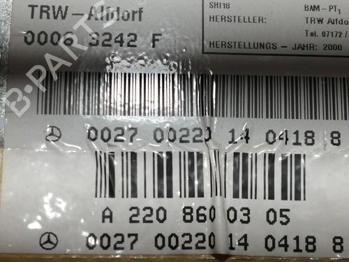 Electronic module MERCEDES-BENZ S-CLASS (W220)  | BP12230407M83 