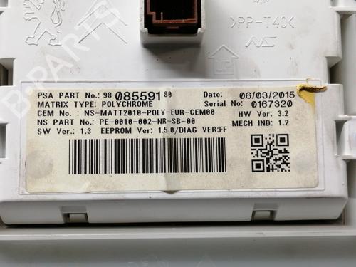 Instrument cluster PEUGEOT 2008 I (CU_) 1.6 HDi | BP5846073C47 