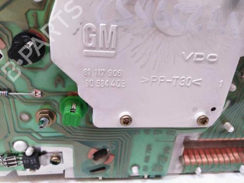 Instrument cluster OPEL CORSA B (S93) 1.2 i 16V (F08, F68, M68) | BP5884697C47 