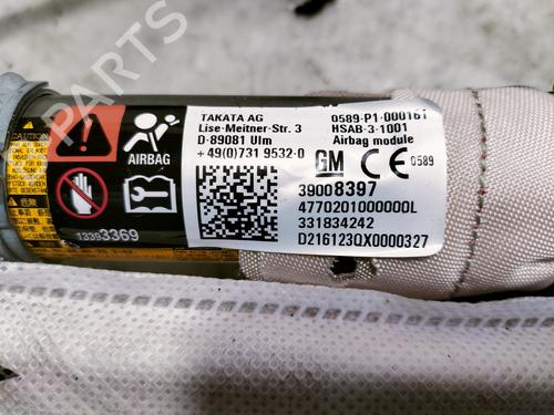 Left curtain airbag OPEL ASTRA K (B16)  | BP15739158C11 