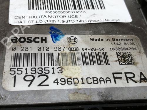 Engine control unit (ECU) FIAT STILO (192_)  | BP5383455M57 