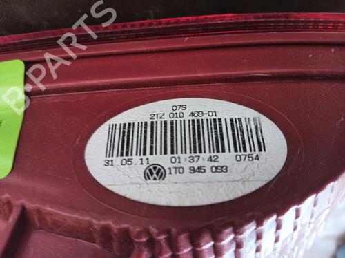 Venstre baklys, luke VW TOURAN (1T3) 1.6 TDI | BP29889689C79