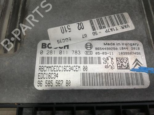 Engine control unit (ECU) PEUGEOT 206 Hatchback (2A/C) 1.4 HDi eco 70 | BP11861917M57 