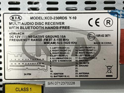 Radio KIA SPORTAGE II (JE_, KM_)  | BP7203348E6