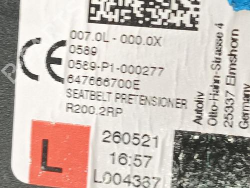 Front left seatbelt VW ID.4 (E21)  | BP34540991I26  - Image 5