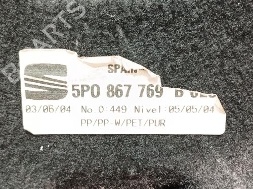 Rear parcel shelf SEAT ALTEA (5P1) 1.9 TDI | BP17648140C85 