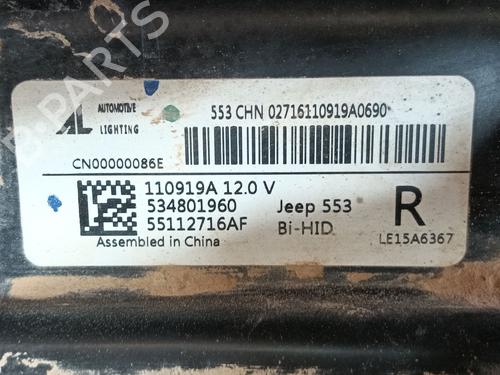 Right headlight JEEP COMPASS (MP, M6, MV, M7) 1.3 HYBRID 4X4 | BP26455017C29