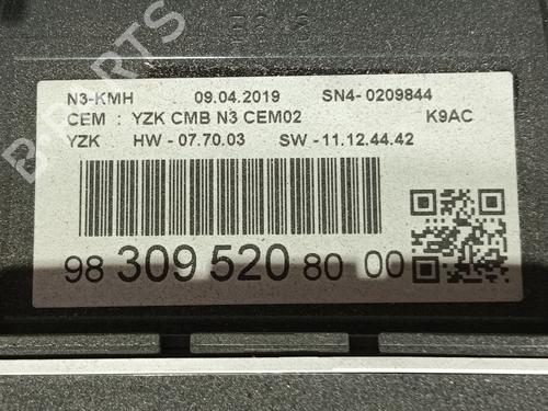 Instrument cluster CITROËN BERLINGO (ER_, EC_) 1.5 BlueHDi 100 | BP19936699C47 