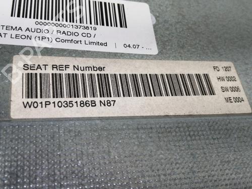 Radio SEAT LEON (1P1)  | BP10656776E6 