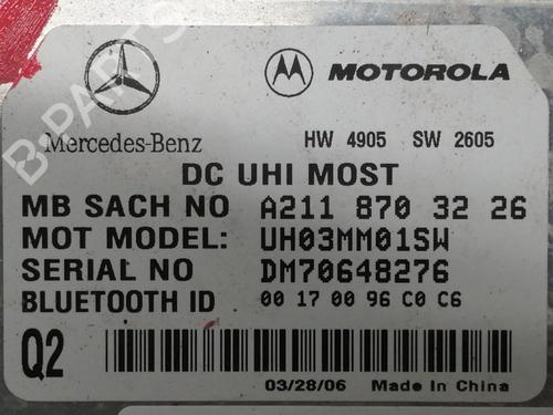 Electronic module MERCEDES-BENZ CLK (C209)  | BP13385970M83 