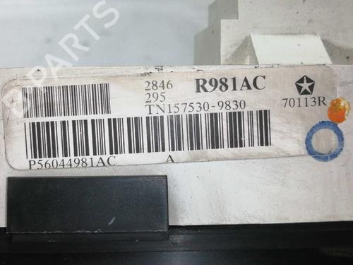 Instrument cluster CHRYSLER VOYAGER IV (RG, RS) 2.5 CRD | BP6317864C47 