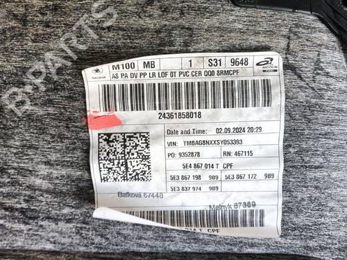 Front right panel SKODA OCTAVIA IV (NX3, NN3, PV3) 2.0 TDi | BP31795345C59 