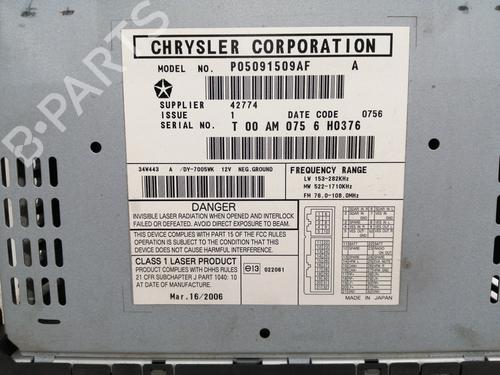 Radio DODGE CALIBER 2.0 CRD | BP13368584E6 