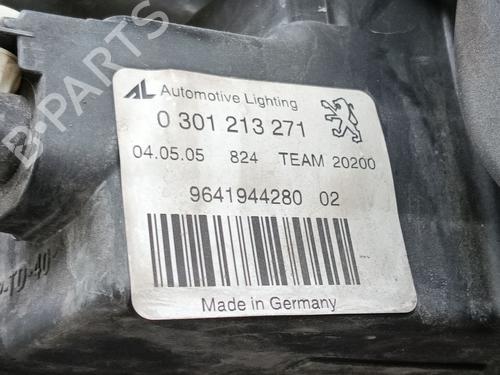 Right headlight PEUGEOT 407 (6D_) 2.0 HDi 135 (6DRHRH, 6DRHRE, 6DRHRG, 6DRHRJ) | BP30168098C29