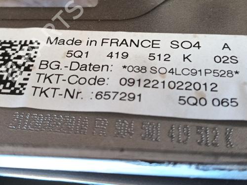 Steering column VW T-ROC (A11, D11) | BP30684165M21