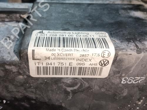 Venstre forlygte VW TOURAN (1T3) 1.6 TDI | BP29749924C28