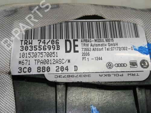Passasjer kollisjonspute VW PASSAT B6 (3C2)  | BP12178927C10 