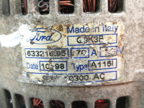 Alternator FORD ESCORT VI Turnier (GAL, ANL)  | BP5362883M7 