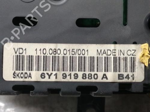 Instrument cluster SKODA FABIA I (6Y2) 1.9 SDI | BP15072323C47 