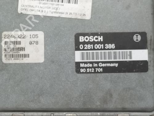 Engine control unit (ECU) OPEL OMEGA B (V94) 2.5 TD (F69, M69, P69) | BP6877788M57 
