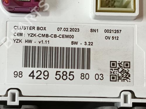 Instrument cluster OPEL ASTRA L (OV5) 1.2 (FPHNSL, FPHNSR) | BP29354703C47 