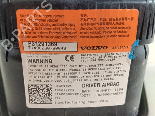 Driver airbag VOLVO V40 Hatchback (525) D2 | BP32375688C9