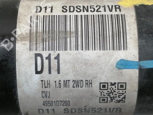 Right front driveshaft KIA SPORTAGE IV (QL, QLE)  | BP14991342M39 