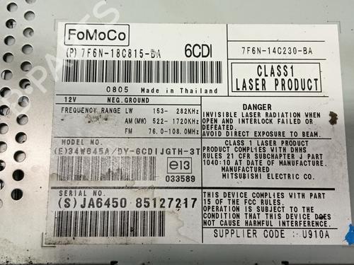 Radio JAGUAR XF I (X250) 2.7 D | BP19119825E6 