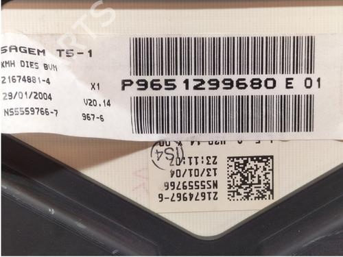 Instrument cluster PEUGEOT 306 (7B, N3, N5) 2.0 HDI 90 | BP5366568C47 