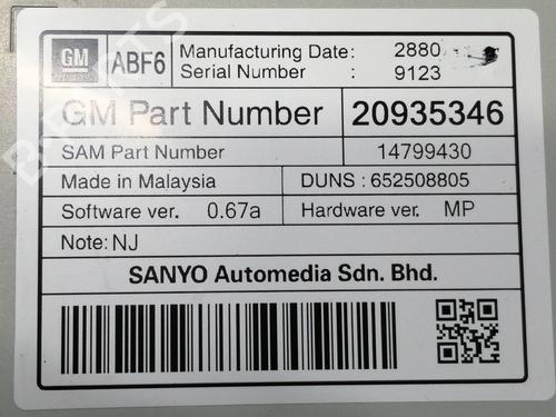 Display monitor OPEL INSIGNIA A Sports Tourer (G09)  | BP11350851C48 