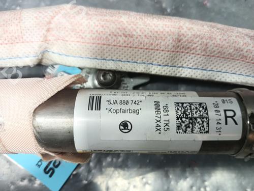 Right curtain airbag SEAT TOLEDO IV (KG3) 1.6 TDI | BP11087908C12 