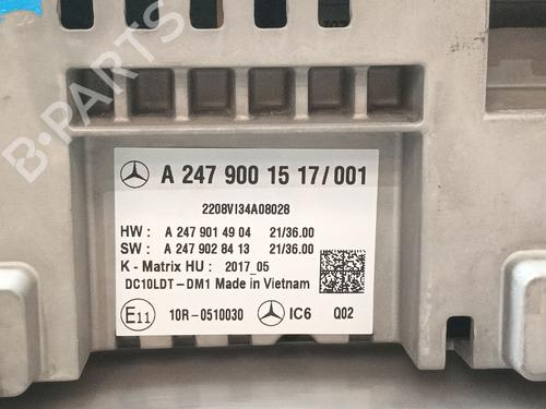 Instrument cluster MERCEDES-BENZ CLA (C118) CLA 180 (118.384) | BP28511087C47