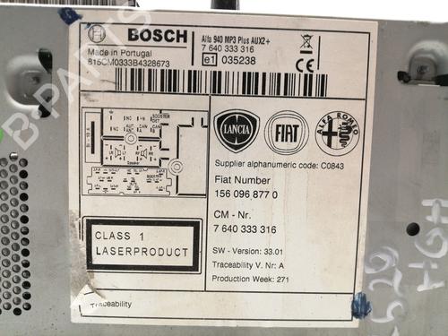 Radio ALFA ROMEO GIULIETTA (940_) 1.6 JTDM (940FXD1A) | BP8492673E6 