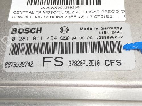 Engine control unit (ECU) HONDA CIVIC VII Hatchback (EU, EP, EV) 1.7 CTDi (EP4, EU9) | BP9294852M57 