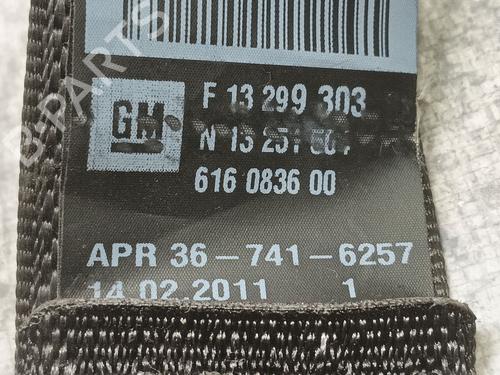Rear right seatbelt OPEL ASTRA J (P10)  | BP21552375I28 