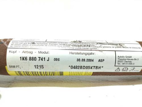 Left curtain airbag VW GOLF V (1K1)  | BP6293723C11 