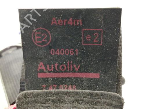 Rear right seatbelt PEUGEOT 308 I (4A_, 4C_) 2.0 HDi | BP6885681I28 