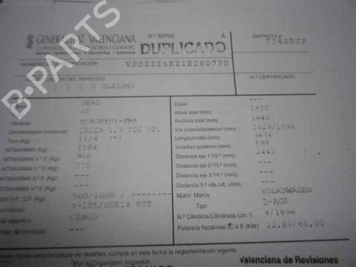 Comfort control module SEAT IBIZA II (6K1)  | BP9042691M56 