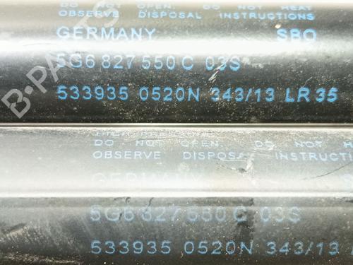 Tailgate lift support VW GOLF VII (5G1, BQ1, BE1, BE2) 1.6 TDI | BP29354721C138 