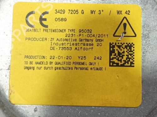 Rear left seatbelt FORD PUMA (J2K, CF7) 1.0 EcoBoost | BP33540534I29  - Image 6