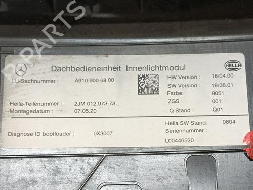 Interior roof light MERCEDES-BENZ SPRINTER 3-t Van (B910) 211 CDI (910.621, 910.623) | BP26566472I8 